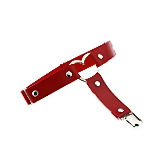 Elastic Heart Leather Suspender | Punk Garter Belts for Women | Sexy Elastic Waist Suspenders | Fashion Leather Garter with Heart Design(Red)