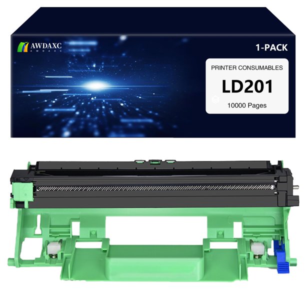 Reemplazo compatible con AWDAXC para soporte de tambor de tóner Lenovo LD201, apto para impresoras m7206/m7216nwa (paquete de 1, 10 000 páginas). Requerido para usar con cartucho de tóner.
