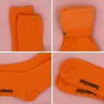 thumbnail image 7 of BambooMN Unisex Men and Women's Rayon from Bamboo Wool Blend Athletic Crew Socks for Home, Travel, Work and Sport - Orange - 4 Pairs - Small, 7 of 7