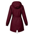 thumbnail image 6 of Edvintorg Womens Rain Jacket with Hood Waterproof Lightweight Long Raincoat Outdoor Windbreaker with Pockets, 6 of 8