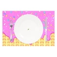 thumbnail image 2 of Ryvnso Placemats Set of 4 Pink Ice Cream Dining Mats Heat-Resistant Non-Slip Washable Table Mat, 2 of 8