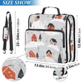 thumbnail image 2 of FORMRS Zipper Binder with Shoulder Strap 2-inch Ring 500 Sheet Capacity File Bag, Cartoon Red Houses, 2 of 5