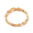 thumbnail image 3 of 304 Stainless Steel Ring Hollow Twisted Rope Snake Finger Ring Golden 3mm Inner Diameter: 18mm, 3 of 3
