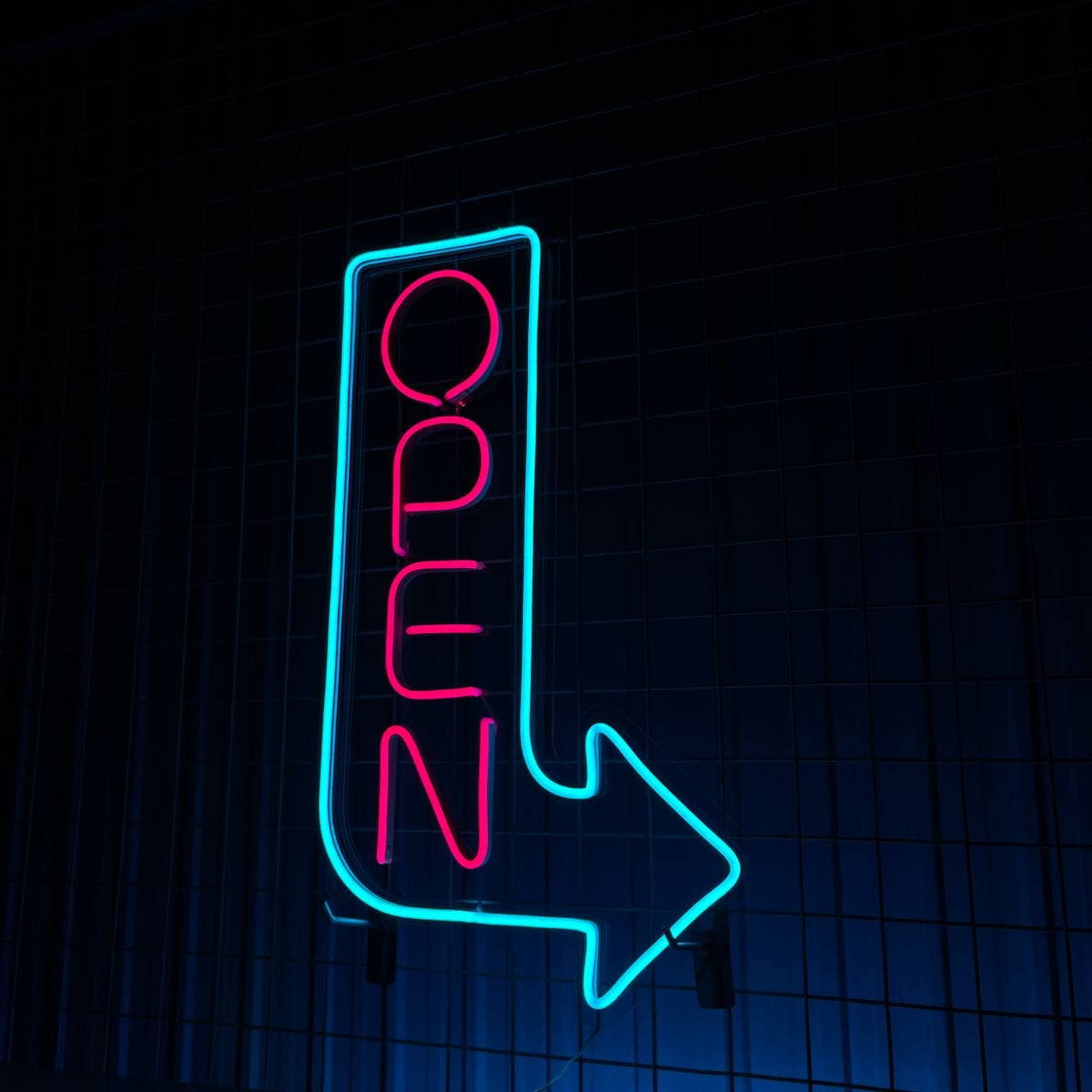 Glowneon Open Led Signboard, Long-lasting Welcome sign for store