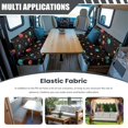 thumbnail image 2 of HELLHERO Colorful Planets Print Camper Dinette Sofa Cover Washable, Suitable for RV Loveseat, RV Booth Seat Covers for Bench Camper Sofa, 2 of 6