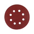 thumbnail image 1 of Herwey 10 Pcs Disques de Ponçage Ronds 125mm Rouges 8 Trous 60-1000 Papiers de Sable, 1 of 3