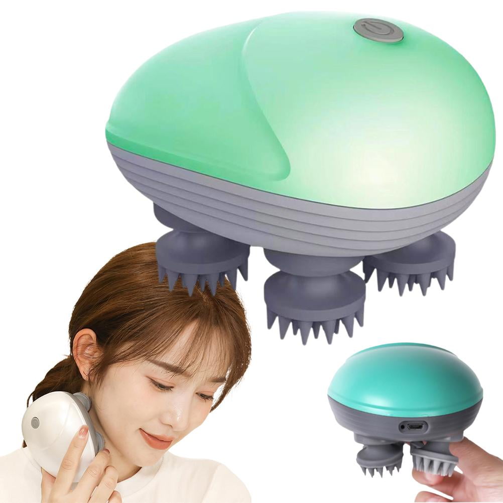 Waterproof Electric Scalp Massager Portable Head Massager Multiple Modes Handheld Head Scratcher