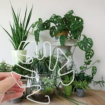 WHAMVOX 4pcs Monstera Plant Growth Supports Leaf Design Plant Supports Plant Stem Plant Support Frame Houseplant Stem Holder for Climbing Plants