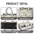 thumbnail image 4 of Large Capacity Tote Bag,Beige Christmas Tree Pattern Handbag Fashion Luxury Tote Bag,15.7"x13"x 5.1" Inches,Laptop Compatible, 4 of 6
