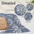 thumbnail image 3 of Lake Blue Palm Tree Throw Pillow Cover 24 x 36 Inch Decorative Pillow Cover Summer Botanical Tropical Tree Lumbar Pillowcase Seasonal Rectangle Cushion Case for Couch Sofa Bed Living Room, 3 of 9