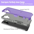 thumbnail image 4 of For Apple iphone 16 Plus Phone Case, Ebizware Heavy Duty Shockproof Case [Military Grade Drop Tested] Dual Layer Full Body Protective Cover for iphone 16 Plus -Purple, 4 of 6