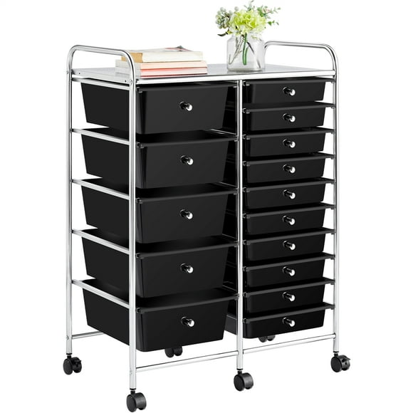 Rolling Craft Cart With Drawers