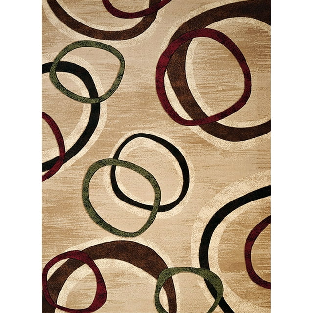 United Weavers Contours Area Rug 702 33426 Cul De Sac Beige Rings Loops