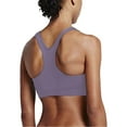 thumbnail image 4 of Dorinao Women's Wireless Hollow Pad Yoga Tank – Racerback Sports Bra for Running & Fitness, Purple, 30A, 4 of 5