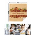 thumbnail image 4 of Happy Thanksgiving Cloth Napkins Set of 6 Reusable Dinner Napkins, Fall Pumpkins Maple Leaves Country Corn Cocktail Napkin Washable Table Napkins for Wedding/Holiday Party/Baby Shower 20"x20", 4 of 7