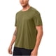 thumbnail image 2 of Blusas y camisas de manga corta y cuello redondo para hombre, estilo casual, de color liso, elásticas, para correr, fitness, de manga corta, de poliéster., 2 of 9