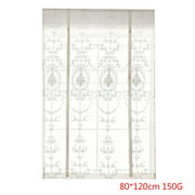 Floral Embroidered Tie-Up Roman Shades Tap Top Sheer Balcony Window Curtain Drape Valance Panels