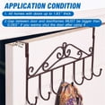 thumbnail image 2 of Door Hanger with 7 Hooks,Casewin Over The Door Hooks, Metal Hanging Towel Rack, Back of Door Organizer for Towels, Clothes, Keys, Robes, Hats, 2 of 7