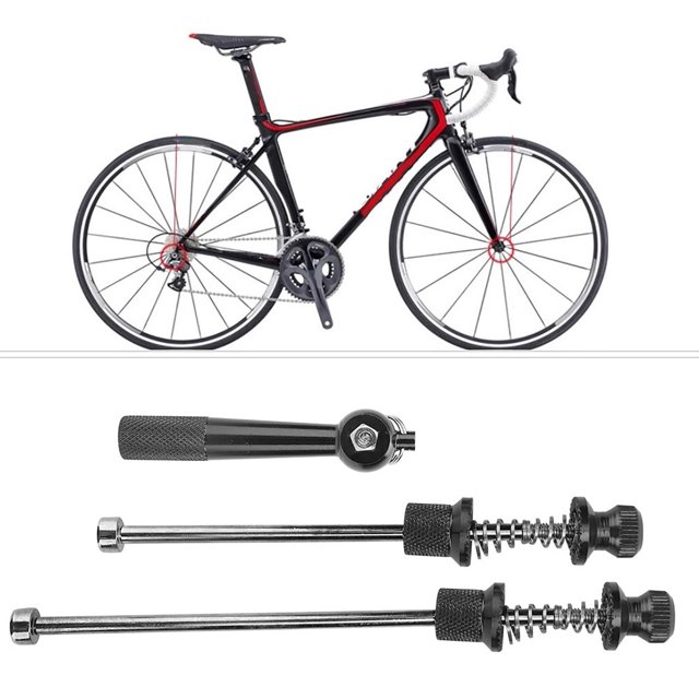 Brochettes Verrouillables pour Roues, Alliage d'Aluminium pour Vélo de Route, Sécurité Anti-Vol