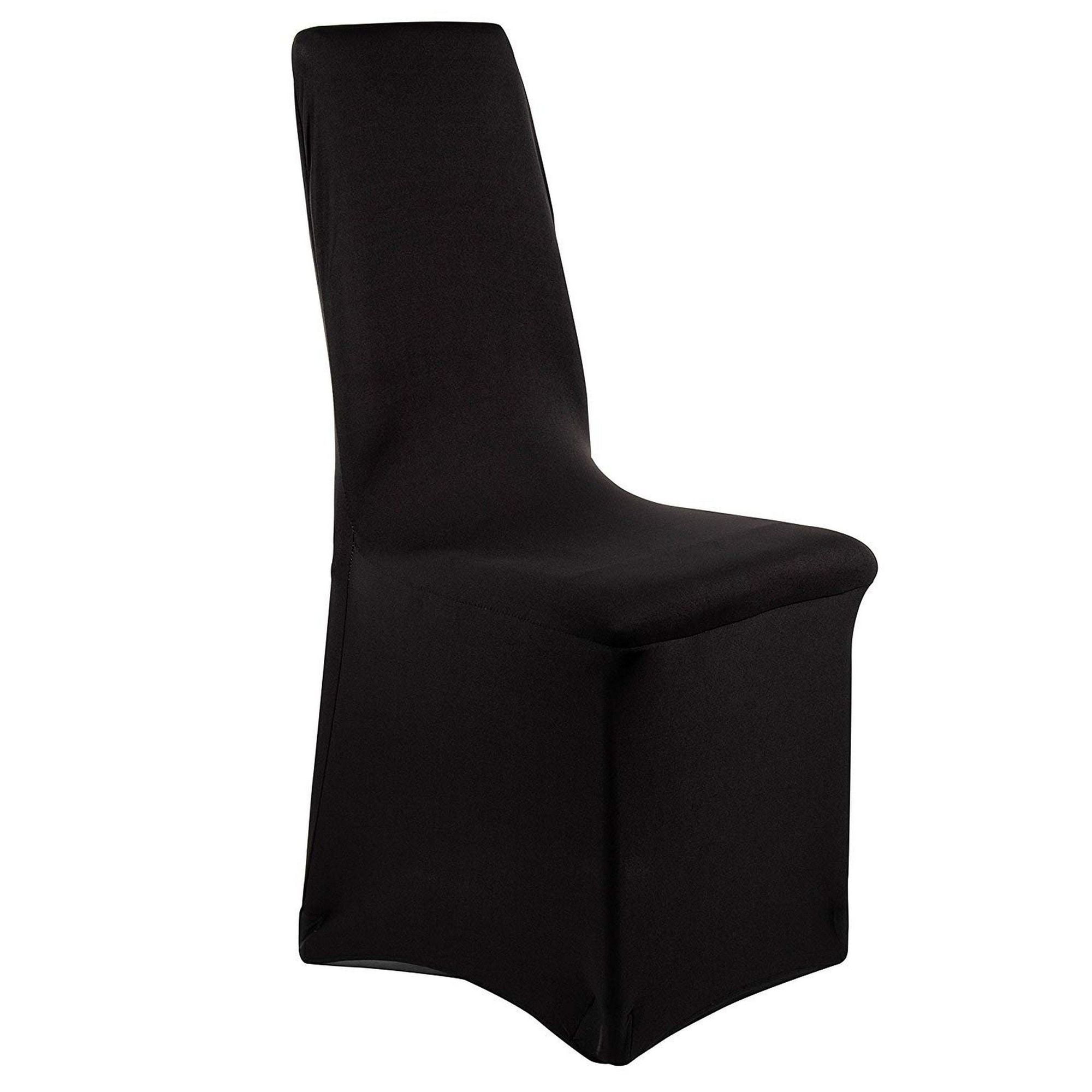 Banquet Chair Cover 20 Pack Black Wedding Chair Covers, Spandex Seat