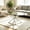Silver, variant on 39" Oval Glass Coffee Table with Crisscross Legs, Modern Center Table for Living Room, Home Office