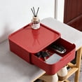 thumbnail image 4 of BUTASY Desk Organizer Stackable Drawer Storage Box Desktop Organizer with Lid for Office Supplies Cosmetics Jewelry Small Items Multi Layer Plastic Storage Drawer for Home and Office, 4 of 7