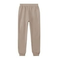 thumbnail image 3 of 2 Piece Tracksuit Women Solid French Terry Fleece Pullover Hoodie With Kangaroo Pocket Jogger Sweatpants Casual Lounge Matching Outfit Camel S, 3 of 6