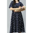 thumbnail image 6 of Steverzon Women's Floral Printed Maternity Fit And Flare Midi Dresses, 6 of 6