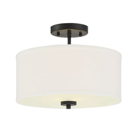 

Trade Winds Lighting TW80013-MBK Cassie Drum Ceiling Light in Matte Black