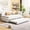 Beige, variant on Cozy Linen Backrest - Upholstered Twin Daybed with Trundle for Couples