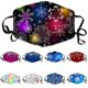thumbnail image 3 of Paquete de 9 mascarillas navideñas para adultos con estampado de copos de nieve coloridos, 3 of 5