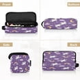 thumbnail image 5 of Hair Tool Organizer Bag with Heat Resistant Mat Removable Travel Storage Case for Hot Air Brushes Curling Irons Unicorns with Rainbows and Clouds, 5 of 8
