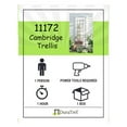 thumbnail image 3 of Dura-Trel Cambridge Vinyl Garden Trellis, PVC Grid for Climbing Plants, White, 28" x 75", 3 of 6