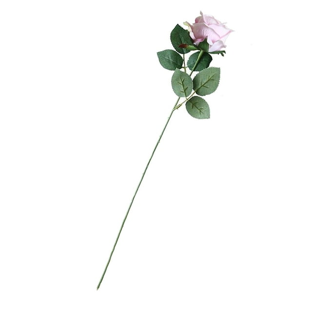 Elegante ramo de rosas artificiales Rosaceae, decoración para fiestas en casa. Rosa claro