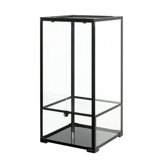 REPTI-ZOO Reptile Knock Down Glass Terrarium with Double Hinge Door 18" x 18" x 36" (50 Gallon)