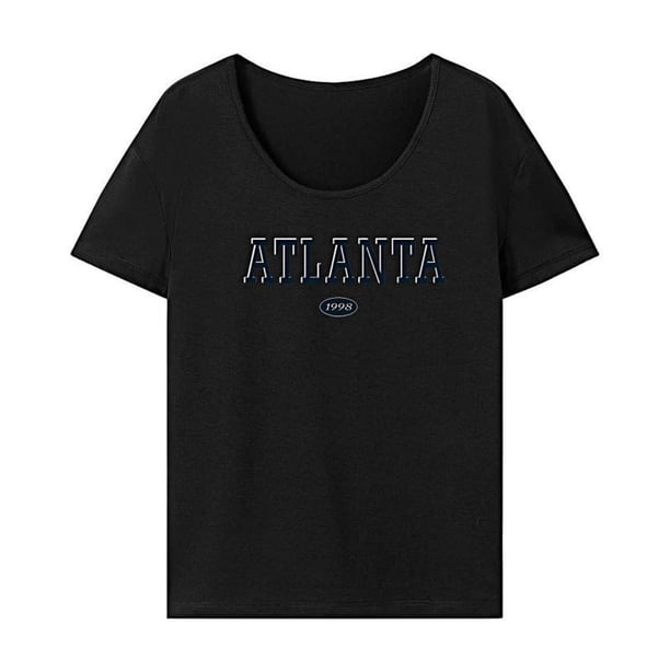 Camiseta de mujer con cuello redondo, camisetas de verano cómodas y elegantes para senderismo para mujer M