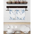 thumbnail image 3 of Blue Eucalyptus Kitchen Dish Towels for Drying Dishes Set of 2, Watercolor Spring Weeping Botanical Waffle Weave Microfiber Hand Tea Bathroom Towels Quick Dry & Absorbent Towel 15.7x23.6, 3 of 7
