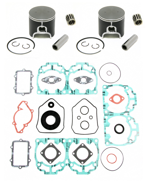 2003 Ski-Doo MXZ 600 HO Adrenaline SPI Pistons Bearings Top End Gasket Kit 72mm