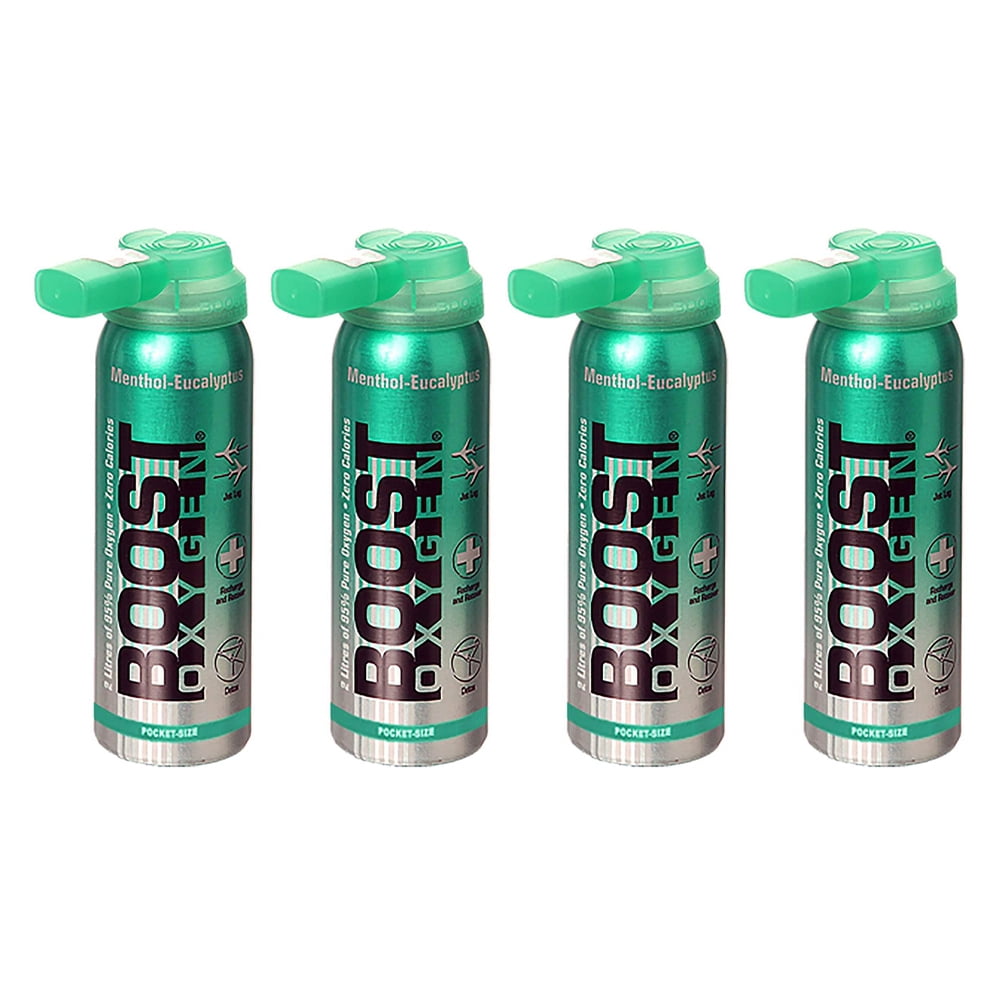 Boost Oxygen Canned 2Liter Natural Oxygen Canister, Menthol Eucalyptus