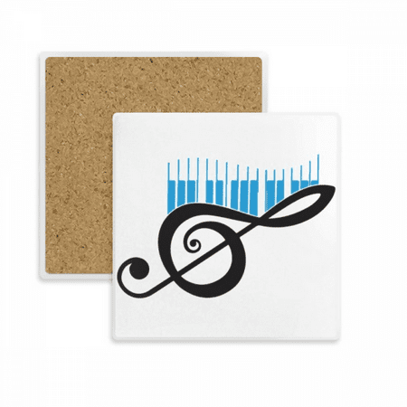 

Musical Symbolic Melody Piano Keys Coaster Cup Mat Mug Subplate Holder Insulation Stone