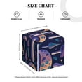 thumbnail image 4 of Susaid Floral Hippie Mushrooms Print PU Leather Tissue Box Cover, Square Decorative Tissue Holder, for Living Room, Bedroom, Dining-Table,Kitchen,Office,Car, 4 of 7