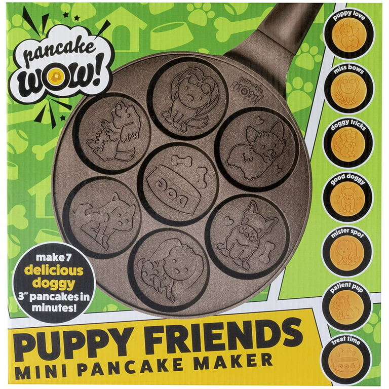 Cucina Pro Fairy Friends Mini Pancake Pan - Make 7 Unique Flapjacks - Nonstick Griddle for Breakfast Magic & Easy Cleanup