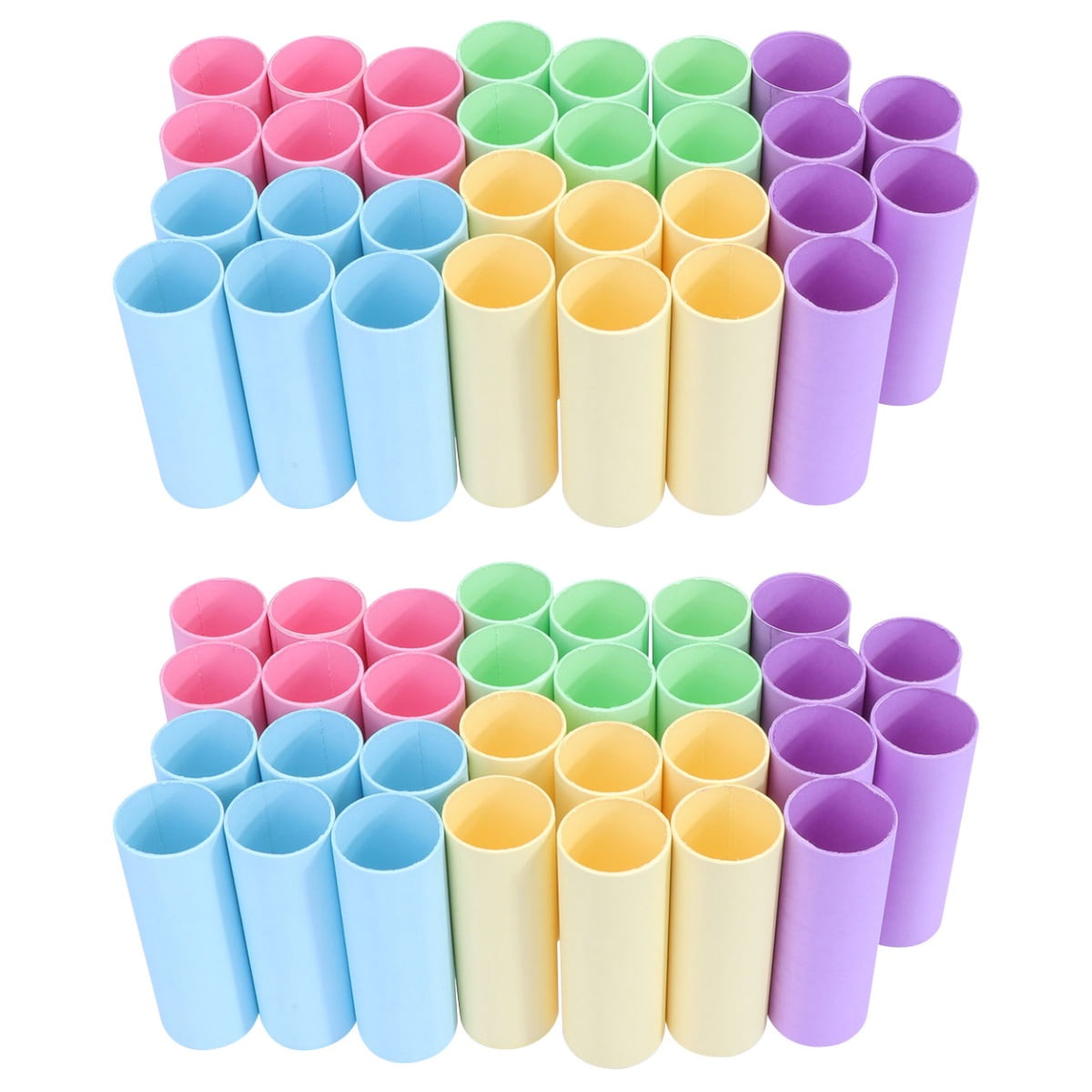 WASHWEPE Kraft Paper Tubes Cylinder Craft Projects Storage 40Pcs 4Cm Diameter