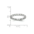 thumbnail image 6 of 14k White Gold Round Cut Diamond Eternity Wedding Band Anniversary Ring Size 5.5 - 1.85 Ct., 6 of 6