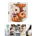 thumbnail image 4 of Burnt Orange Pumpkins Fall Cloth Napkins Set of 8 Reusable Dinner Napkins, Thanksgiving Botanical Beige Cocktail Napkin Washable Table Napkins for Wedding/Holiday Party/Baby Shower 20"x20", 4 of 7