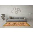 thumbnail image 3 of Ahgly Company Indoor Rectangle Abstract Orange Modern Area Rugs, 5' x 8', 3 of 4