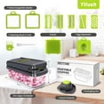 thumbnail image 4 of Yilush The Real Original Pro Chopper since 2013 Vegetable Chopper Mandoline Slicer, 8 Blade Food Veggie Chopper Onion Vegetable Cutter with Container, Kitchen Gadgets & Essentials, (10 in 1), 4 of 7