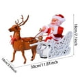 thumbnail image 3 of Electric Santa and Reindeer Sleigh Toys,Singing and Dancing,Christmas Decor with Music and Lights,Fun Gift, 3 of 7