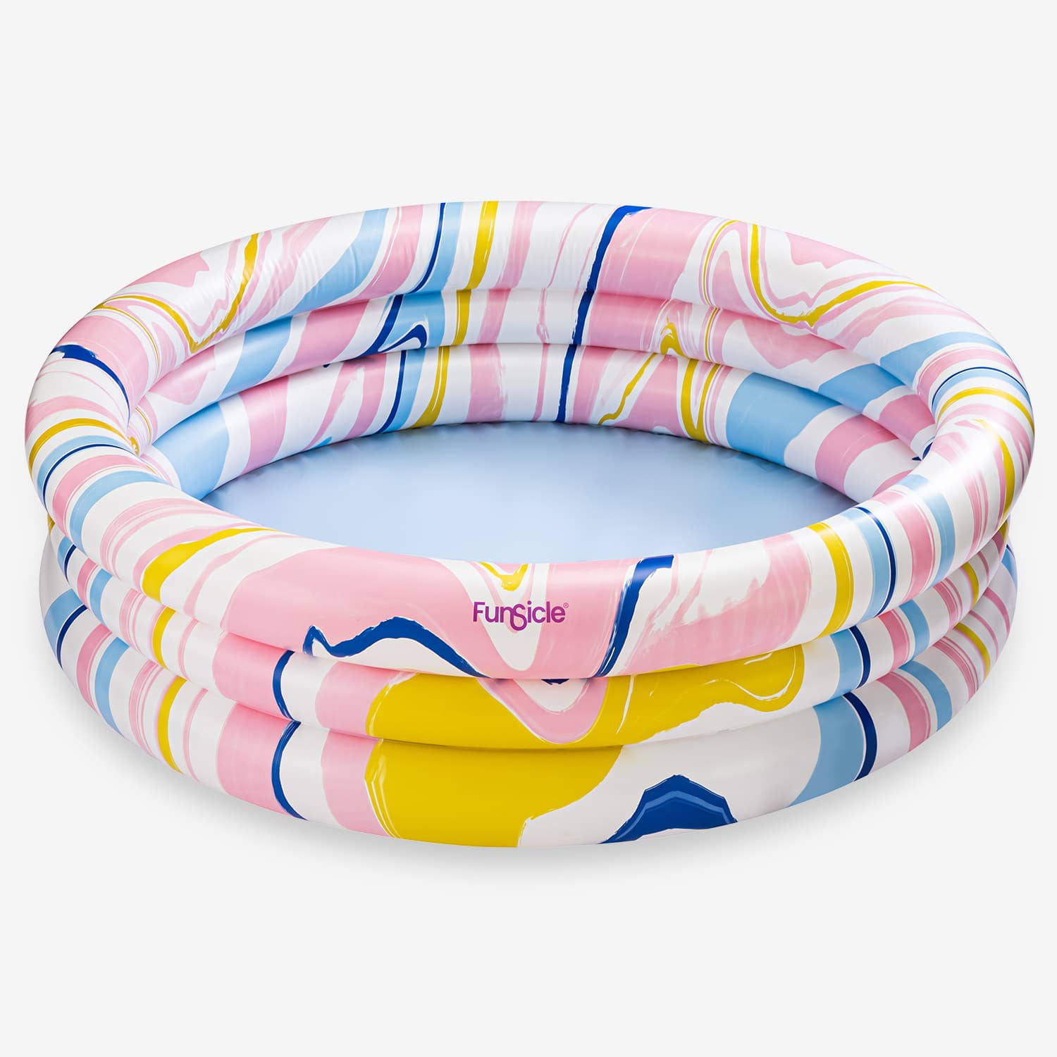Funsicle 5.5ft Dream Swirl Pool, Inflatable 3-Ring Swimming Pool, Multicolor, Round, Age 6 & up