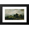 thumbnail image 2 of Remigius Adrianus van Haanen 14x10 Black Modern Framed Museum Art Print Titled - Summer Landscape (1869), 2 of 5